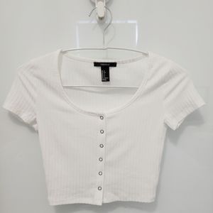 White button crop top (small)